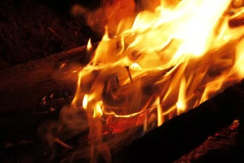 Fire is burning Stock Photos