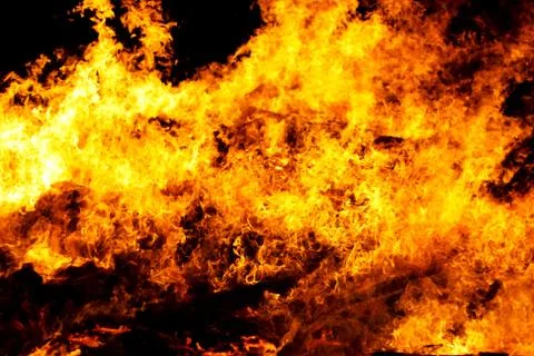 Fire burning Stock Photos