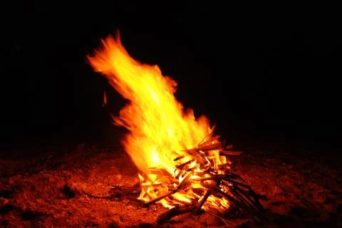 Fire burning Stock Photos