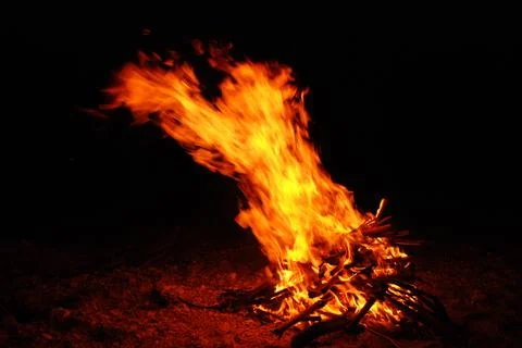 Fire burning Stock Photos