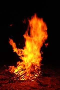 Fire burning Foto stock