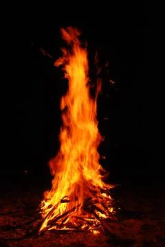 Fire burning Foto stock