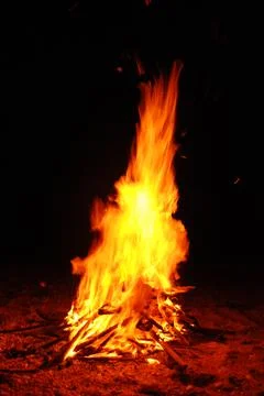 Fire burning Stock Photos
