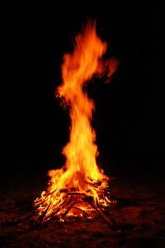 Fire burning Stock Photos