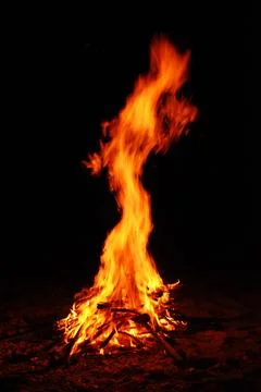 Fire burning Stock Photos