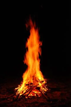 Fire burning Foto stock