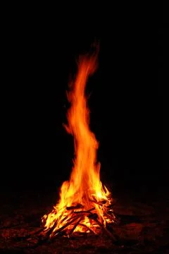 Fire burning Stock Photos