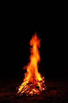 Fire burning Stock Photos
