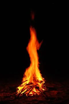 Fire burning Stock Photos