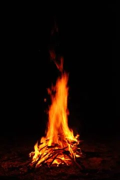 Fire burning Stock Photos