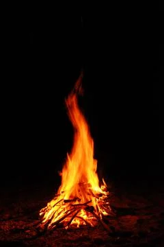 Fire burning Stock Photos