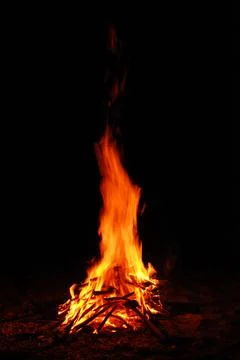 Fire burning Stock Photos