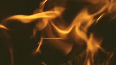 Fire burning process close up. Stock Footage 100868905