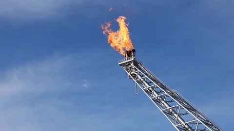 Fire Burning In The Sky. Stock Footage 129586863