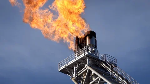 Fire Burning In The Sky. Stock Footage 129587685