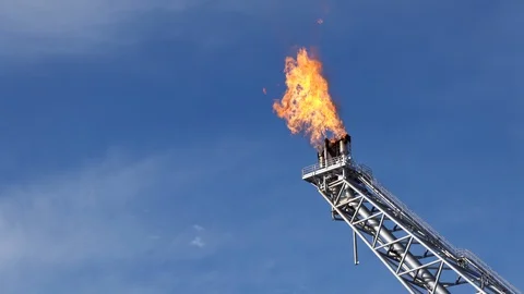 Fire Burning In The Sky. Video stock 129588160