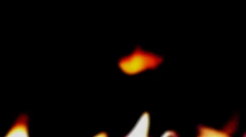 Fire burning in slower than real time Stock Footage 8510010