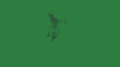 Fire is burning on smoke coming out of it isolated on green screen background Stock Footage 336954136