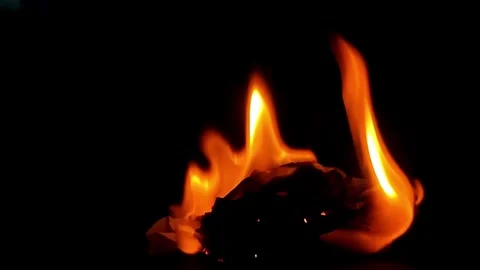Fire burning stock video background Stock Footage 282069662