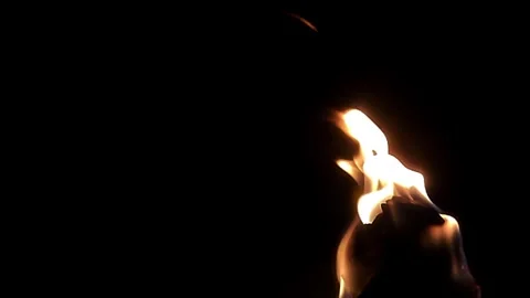 Fire burning stock video background Stock Footage 282945692