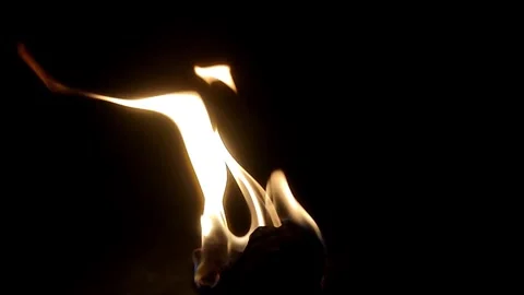 Fire burning stock video background Stock Footage 282946180