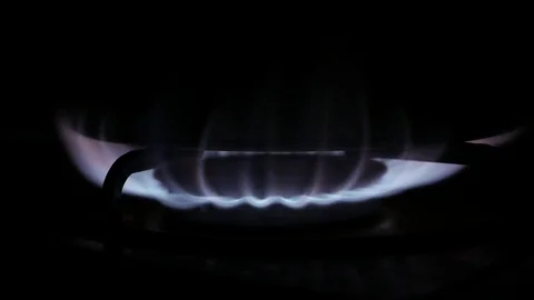 Fire burning under the pot Stock Footage 73870944