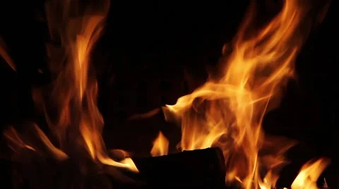 Fire burning wood 스톡 동영상 40667943