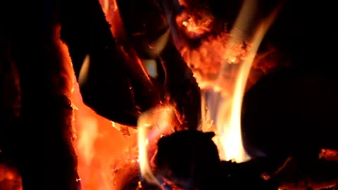 Fire burns Stock Footage 167770607