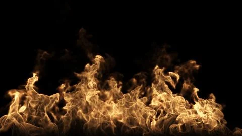 Fire Burns On The Ground Stockillustratie