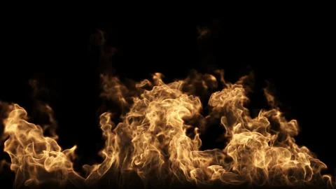 Fire Burns On The Ground Stockillustratie