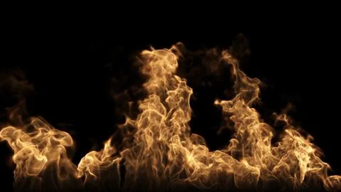 Fire Burns On The Ground Stockillustratie