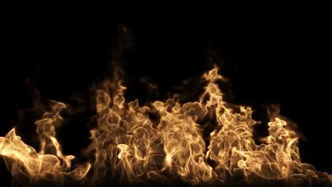 Fire Burns On The Ground Stockillustratie