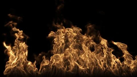 Fire Burns On The Ground Stockillustratie