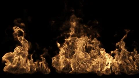 Fire Burns On The Ground Stockillustratie