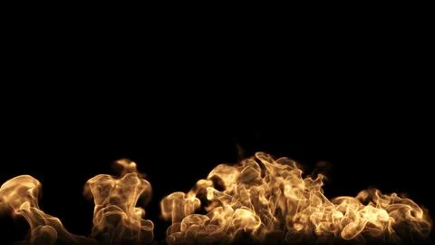 Fire Burns On The Ground Stockillustratie