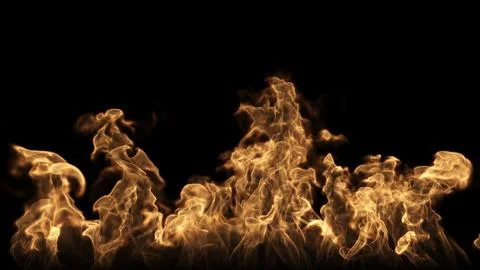 Fire Burns On The Ground Stockillustratie