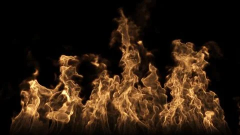 Fire Burns On The Ground Stockillustratie