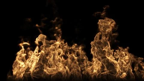 Fire Burns On The Ground Stockillustratie