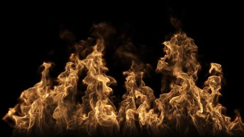 Fire Burns On The Ground Stockillustratie