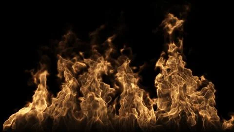 Fire Burns On The Ground Stockillustratie