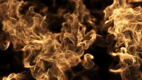 Fire Burns On The Ground Stock Illustration