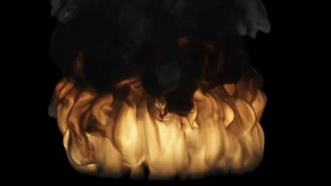 Fire Burns On The Ground Stockillustratie