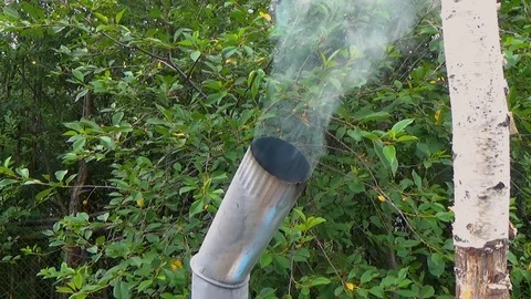 Fire burns in the samovar Video stock 114763025