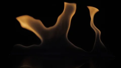 Fire burns on the table. Stock Footage 118019574