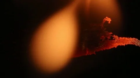 Fire Burns Through Stick Stock Footage 74516335