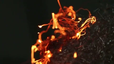 Fire Burns Towards the Lower Right MAC Stock Footage 74534170