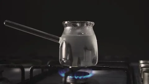 Fire burns under glassware. Fire. Stock Footage 168751242
