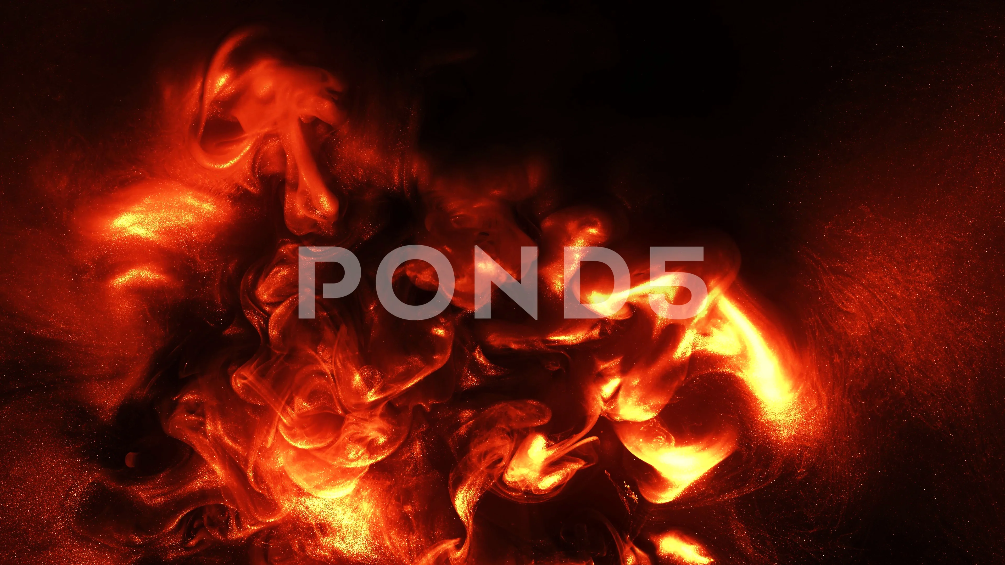 Animated Red And Yellow Liquid Fire Transparent, Animated Fire