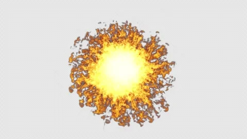 Fire Burst Explosion animation on alpha background. 動画素材 321714075