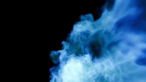 Fire burst explosion C1 blue lower 01a Stock Footage 319917645